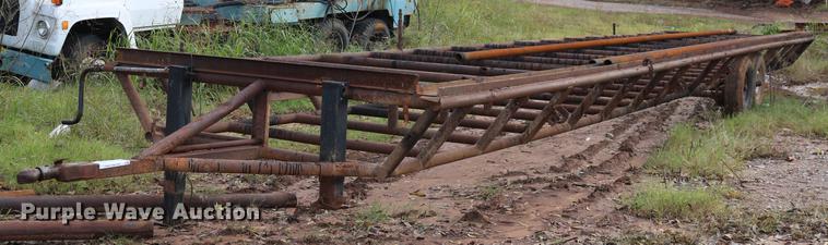 image for item DD5380 Shop built flatbed trailer