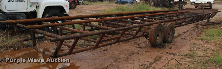 image for item DD5380 Shop built flatbed trailer