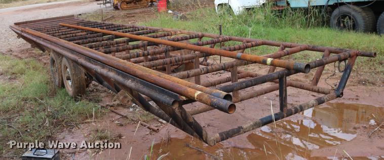 image for item DD5380 Shop built flatbed trailer