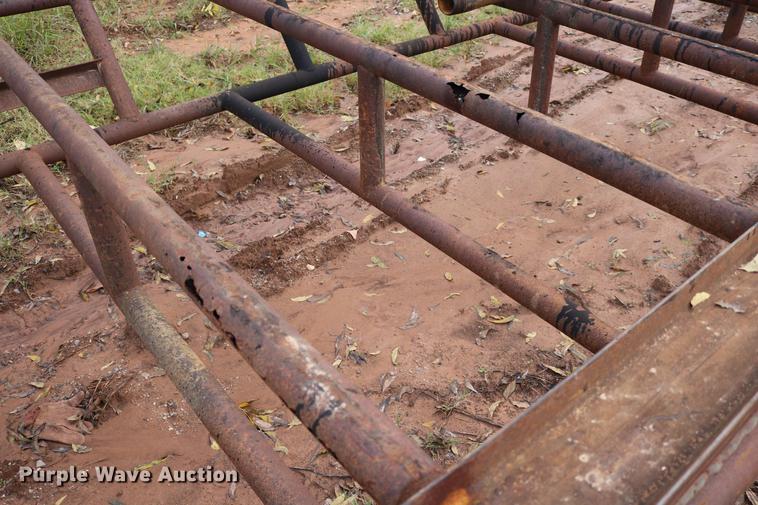 image for item DD5380 Shop built flatbed trailer