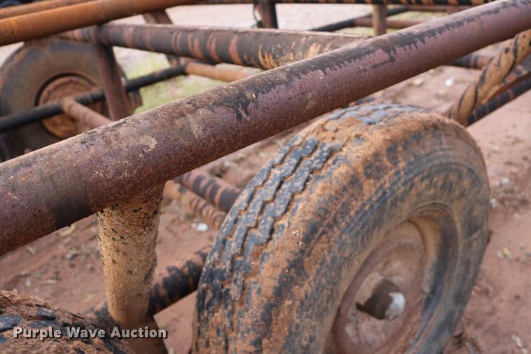 image for item DD5380 Shop built flatbed trailer