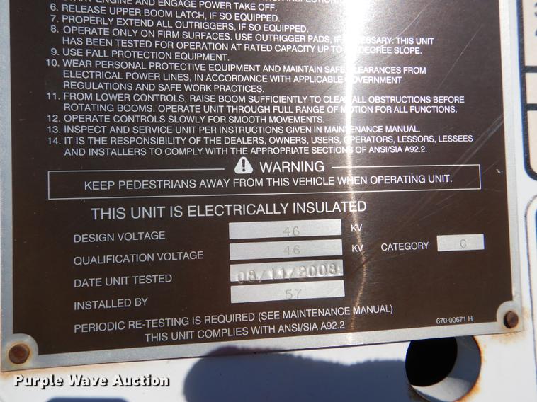 image for item DD8934 2008 Ford F550 Super Duty XL bucket truck