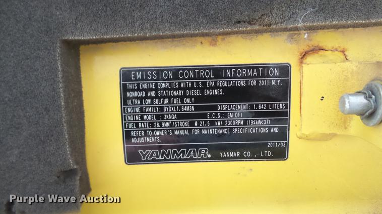 image for item DE4944 2011 Yanmar VI035-5B mini excavator