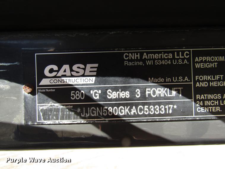 image for item DE5927 2010 Case 588G forklift