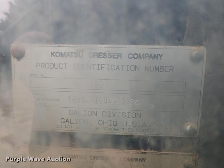 image for item DE6548 1994 Galion Dresser 850 motor grader