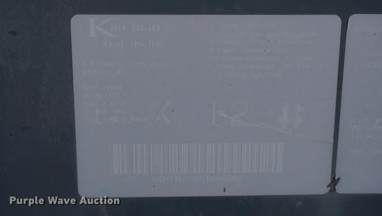 image for item DF1579 2007 Kaufman equipment trailer