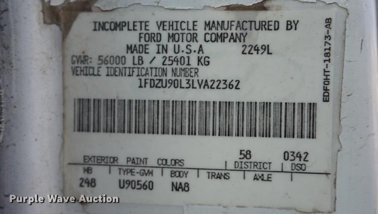 image for item DF1581 1990 Ford L9000 dump truck