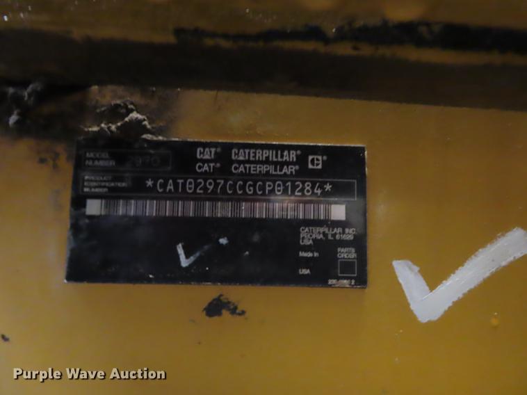 image for item DN9160 2008 Caterpillar 297C skid steer