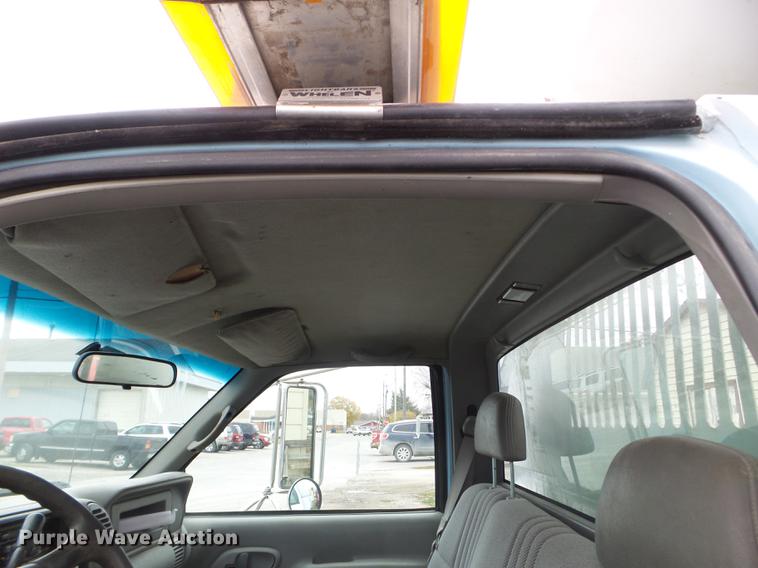 image for item DX9719 1999 Chevrolet K3500 flat dump bed pickup truck