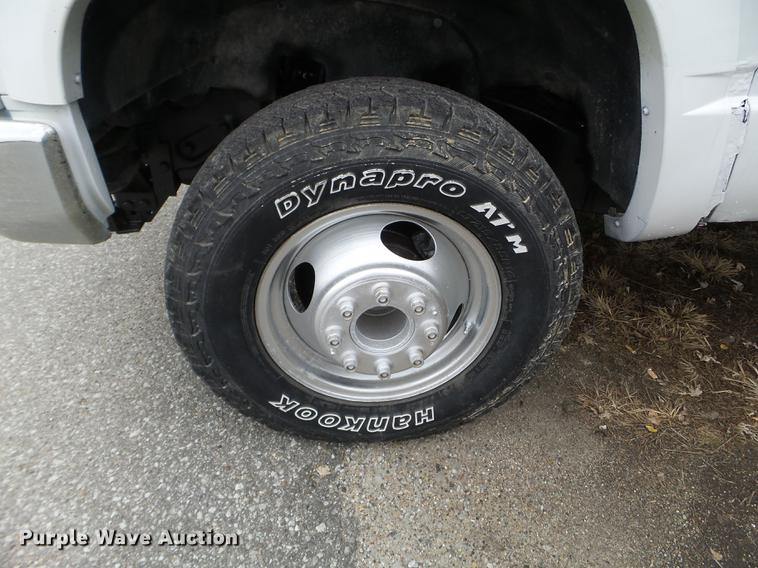 image for item DX9719 1999 Chevrolet K3500 flat dump bed pickup truck