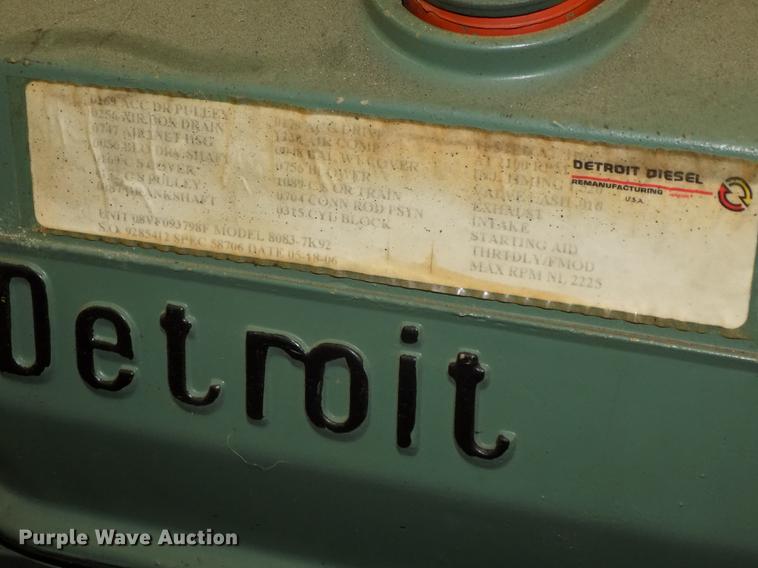 image for item DZ9598 Detroit Diesel 8083-7K92 V8 turbo diesel engine