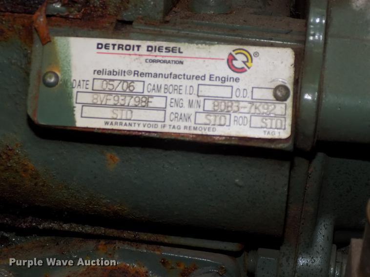 image for item DZ9598 Detroit Diesel 8083-7K92 V8 turbo diesel engine