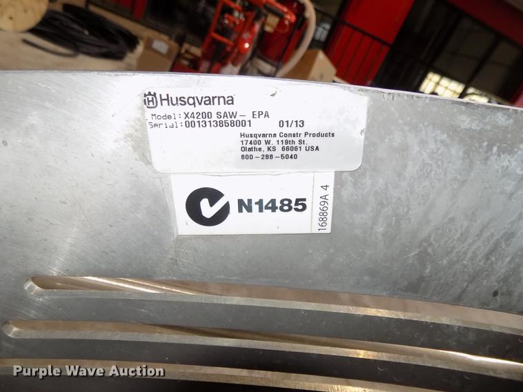 image for item DZ9611 2013 Soff Cut X4200 concrete saw