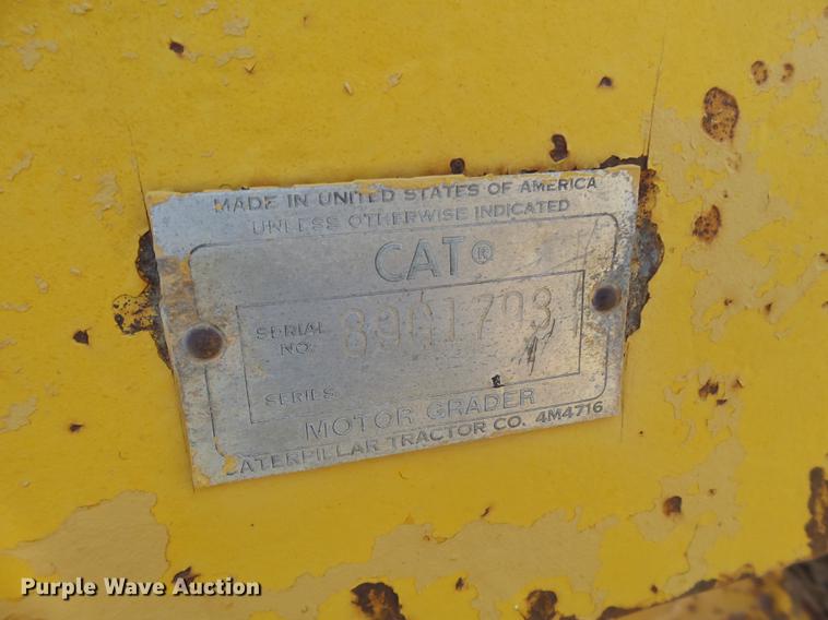 image for item EI9658 Caterpillar 120G rigid frame motor grader