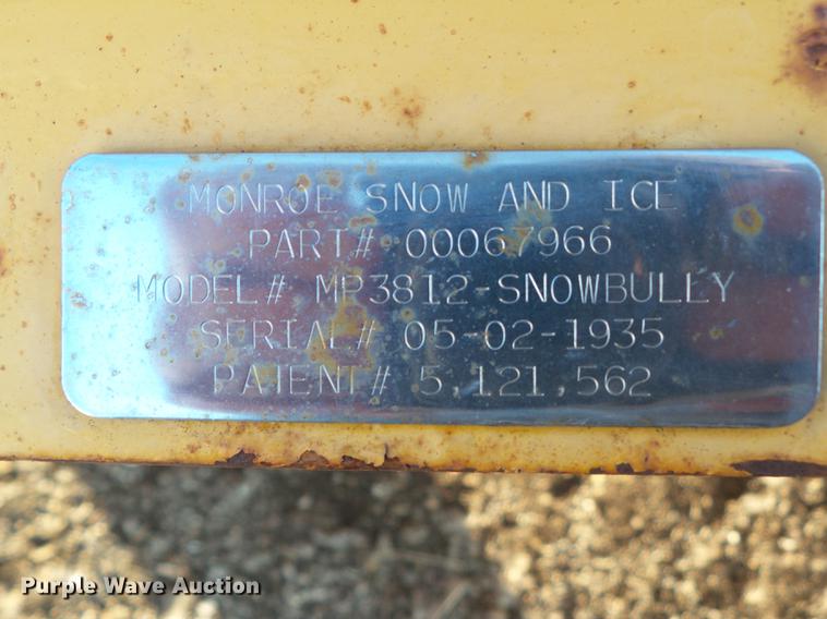 image for item EM9021 Monroe MP3812 Snow Bully snow plow