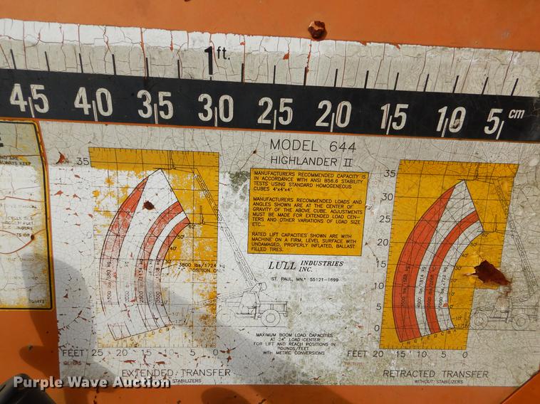 image for item EW9631 Lull Highlander 644 telehandler