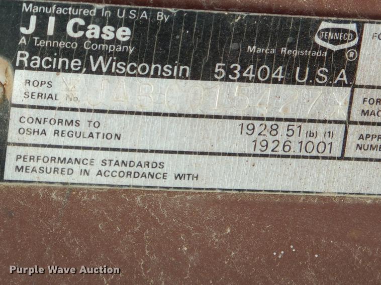 image for item EW9632 Case 580K backhoe