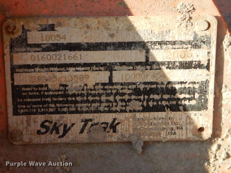 image for item EW9641 2006 SkyTrak 10054 telehandler