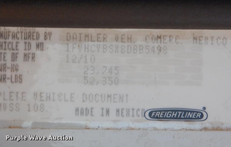 image for item EW9676 2011 Freightliner Business Class M2 dump truck