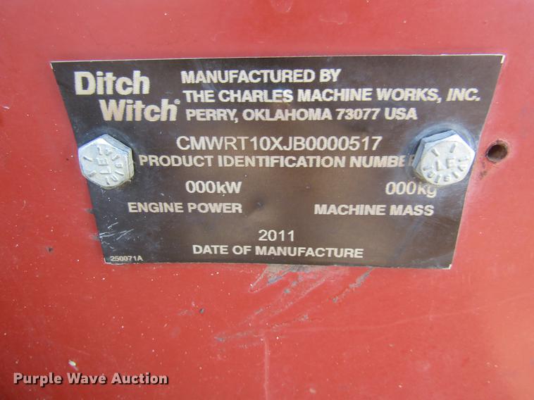 image for item FI9525 2011 Ditch Witch RT10 trencher