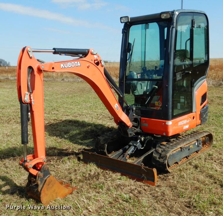 image for item DF2051 2016 Kubota KX018-4 mini excavator