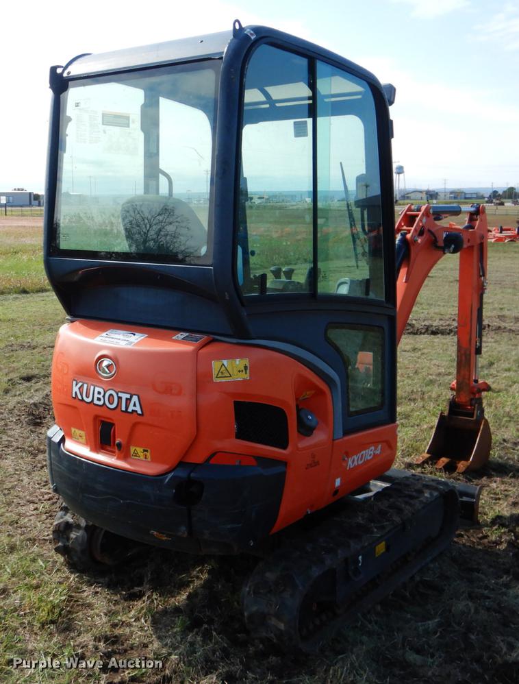 image for item DF2051 2016 Kubota KX018-4 mini excavator