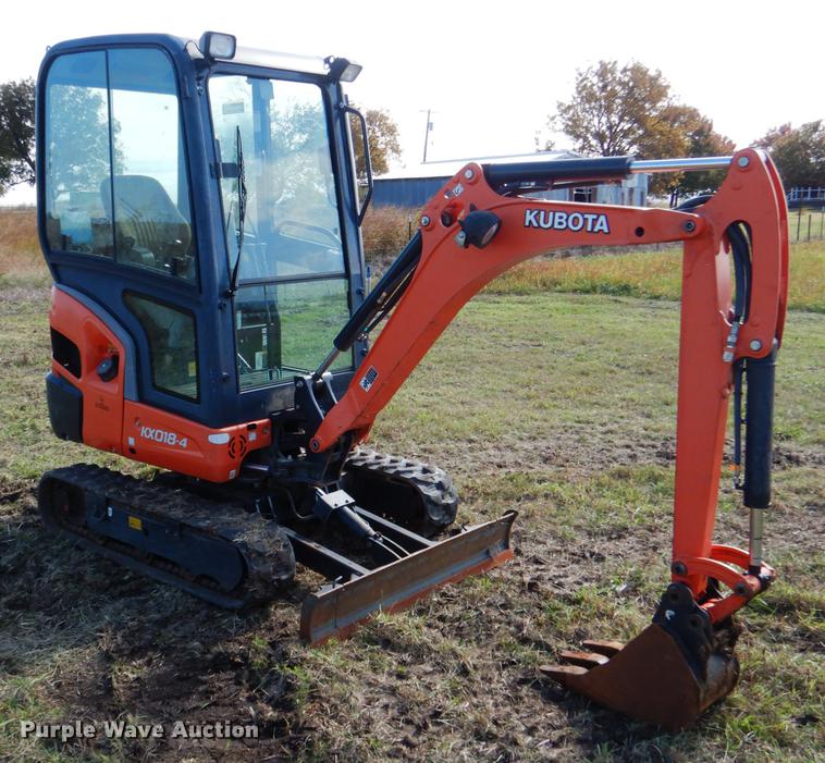 image for item DF2051 2016 Kubota KX018-4 mini excavator