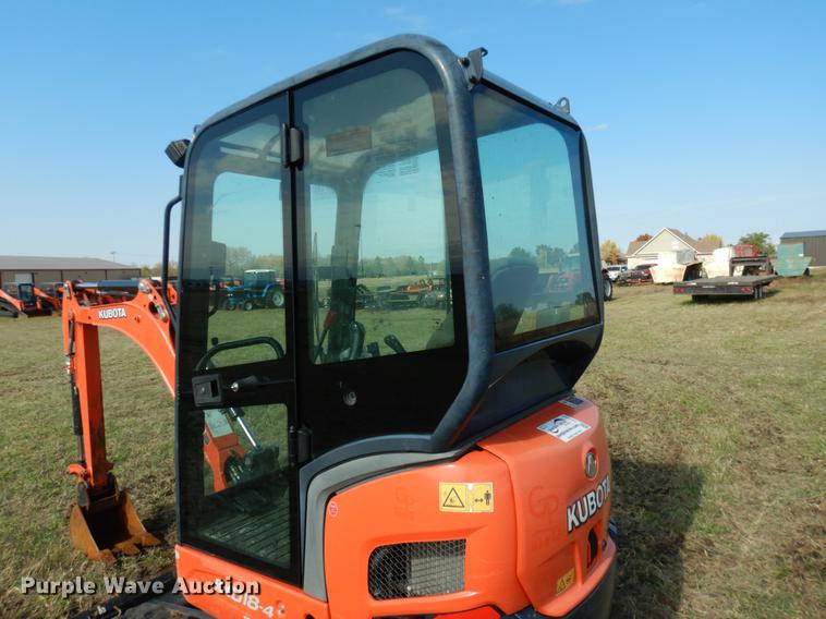 image for item DF2051 2016 Kubota KX018-4 mini excavator