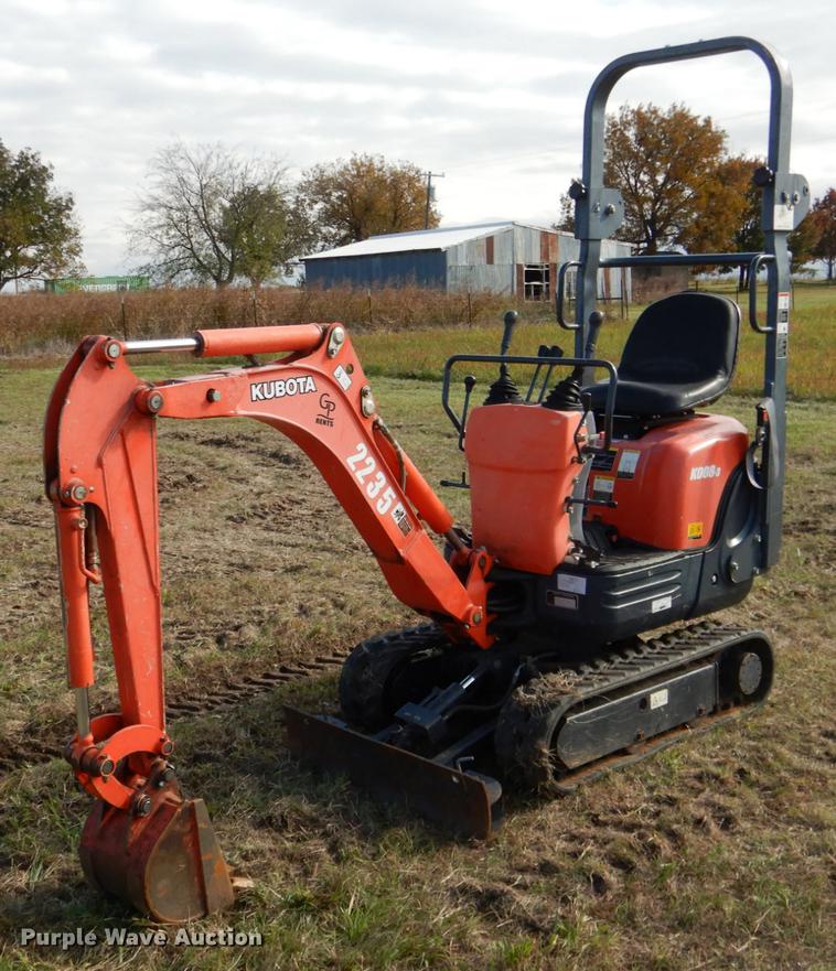 image for item DF2052 2014 Kubota K008-3 mini excavator