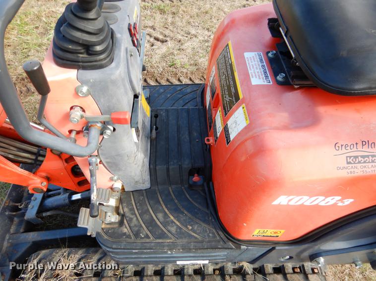 image for item DF2052 2014 Kubota K008-3 mini excavator