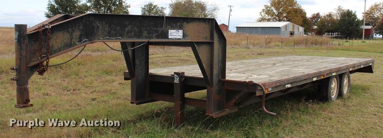 image for item DF2061 Shop built flatbed trailer