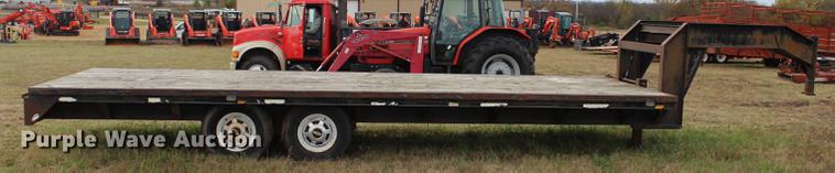 image for item DF2061 Shop built flatbed trailer