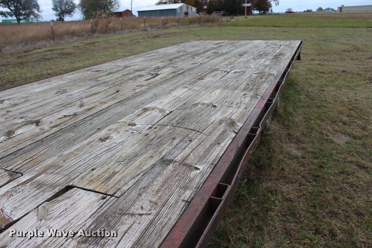 image for item DF2061 Shop built flatbed trailer