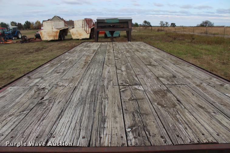 image for item DF2061 Shop built flatbed trailer