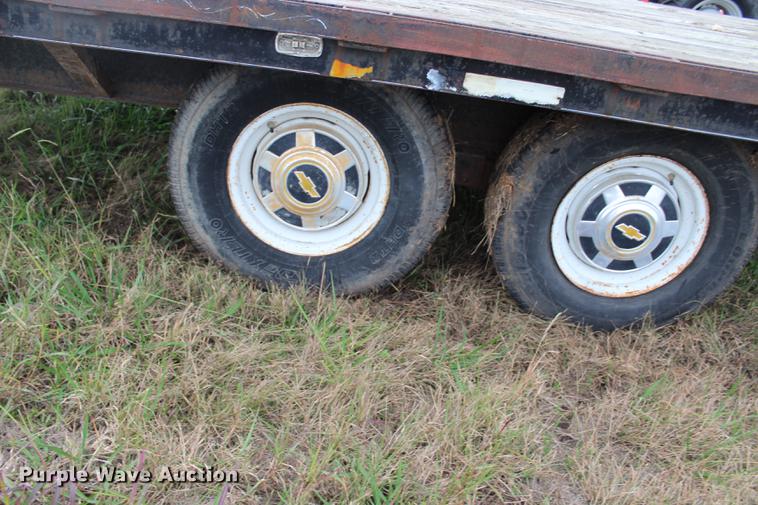 image for item DF2061 Shop built flatbed trailer