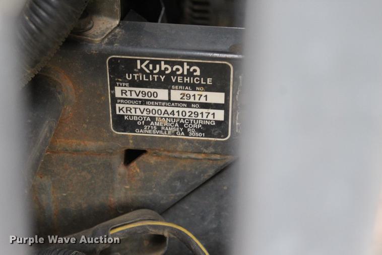image for item DF2075 2004 Kubota RTV900 utility vehicle