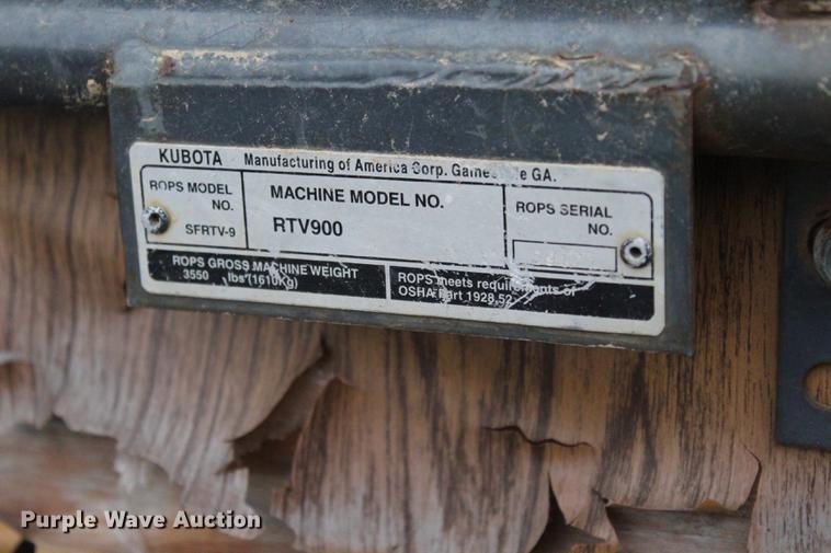 image for item DF2075 2004 Kubota RTV900 utility vehicle