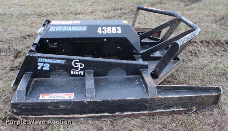 image for item DF2084 2017 Blue Diamond 103025 skid steer brush mower