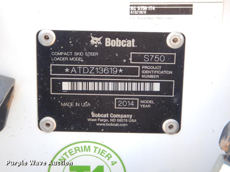 image for item EW9685 2014 Bobcat S750 skid steer