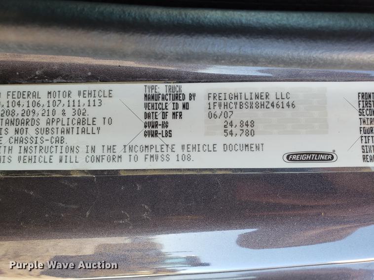 image for item AV9481 2008 Freightliner Business Class M2 dump truck