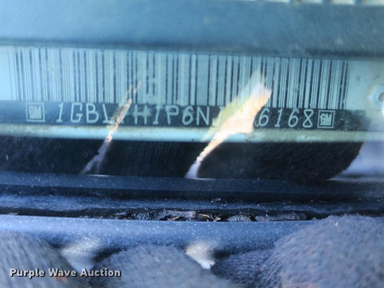 image for item DB8937 1992 Chevrolet Kodiak C5500 dump truck