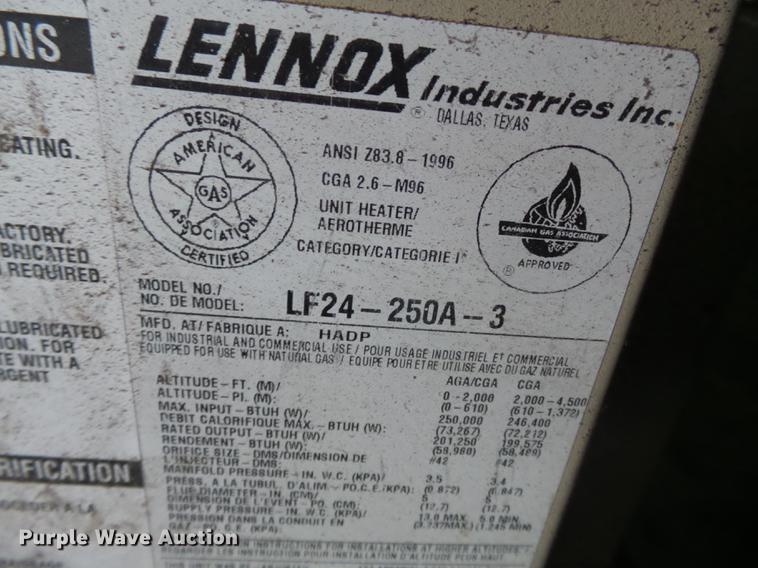image for item DD2416 Lennox LF24-250A-3 furnace