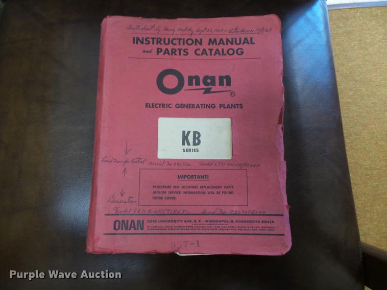 image for item DD2423 Onan 65KB-4R/71848L generator