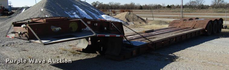 image for item DD3832 1992 Witz RG-50 low boy equipment trailer