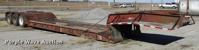 image for item DD3832 1992 Witz RG-50 low boy equipment trailer