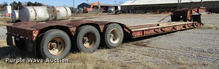 image for item DD3832 1992 Witz RG-50 low boy equipment trailer