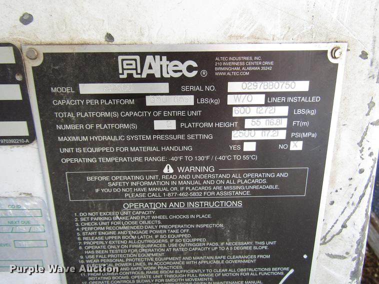 image for item DD3834 1997 Chevrolet C7500 bucket truck