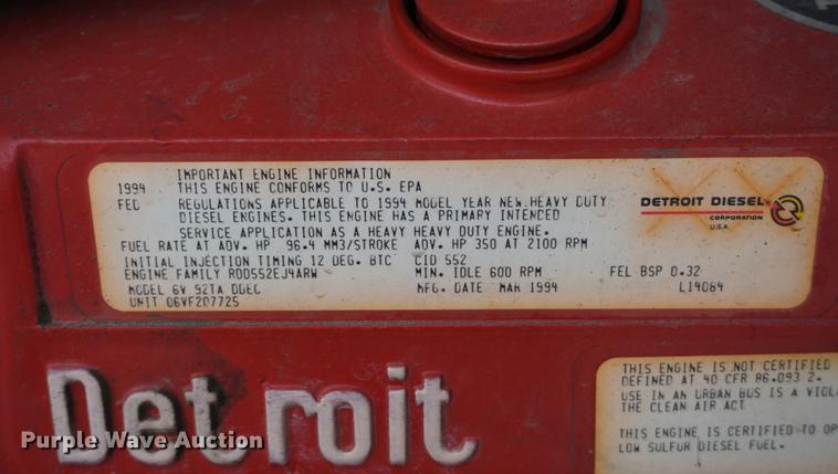 image for item DD6623 1994 HME Luverne fire truck