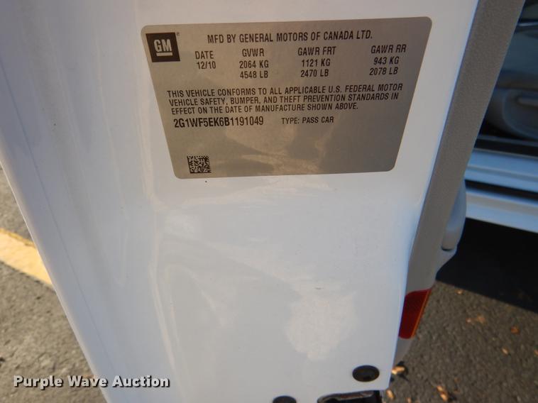 image for item DD8943 2011 Chevrolet Impala