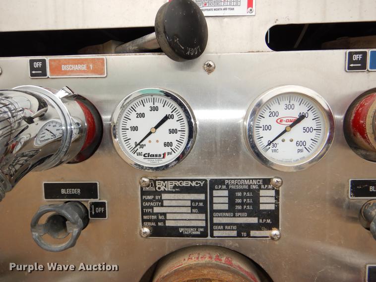 image for item DD8998 1990 E-one fire truck